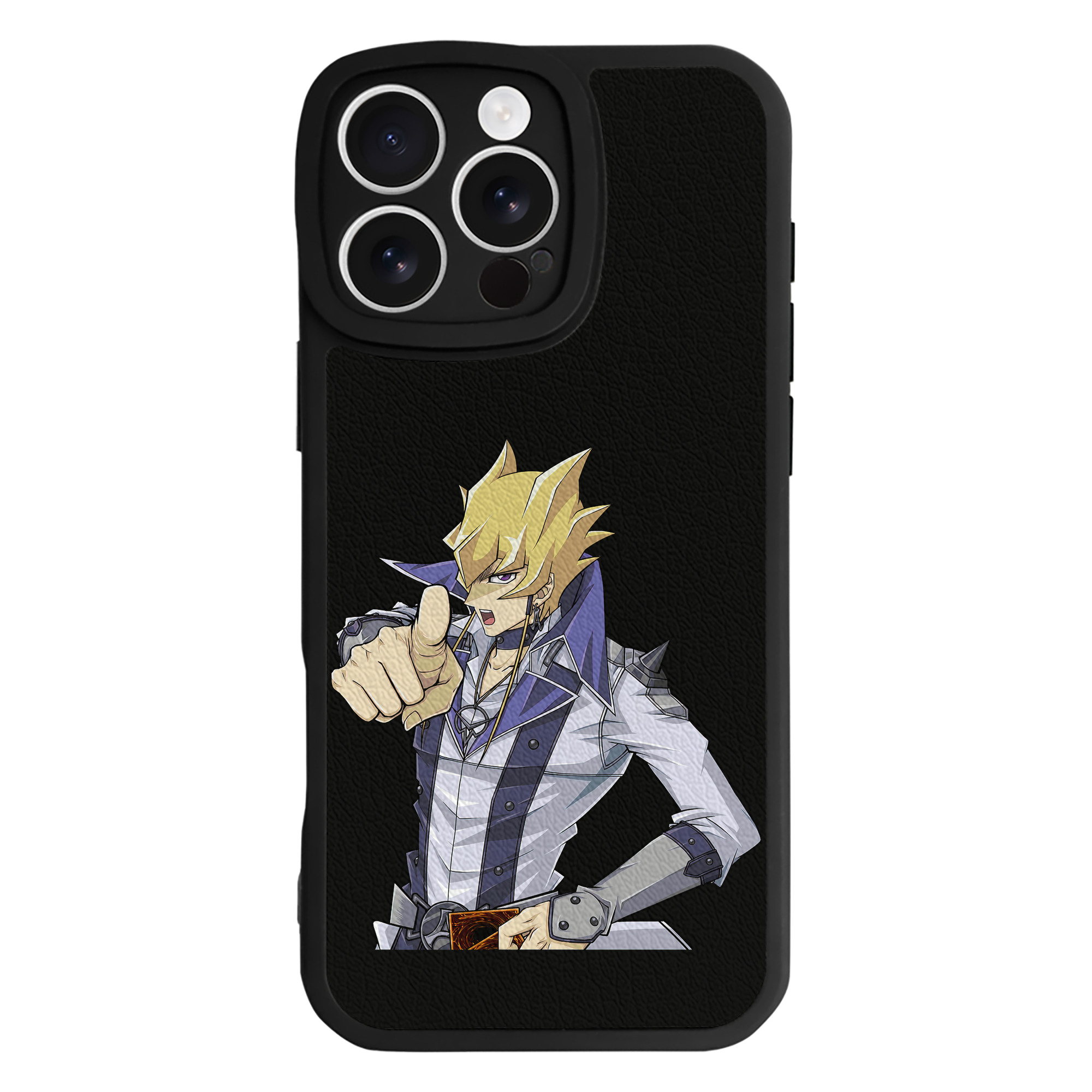 （画像用） 遊☆戯☆王 Yu-Gi-Oh! 【iPhone 16シリーズ対応】シリコンスマホケース（レザー調） 材質：シリコン